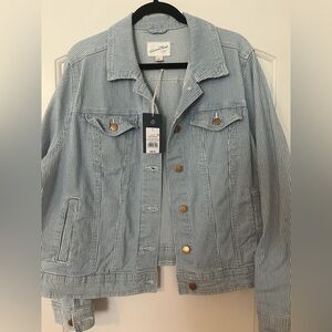 NEW Women’s Universal Thread striped jean jacket